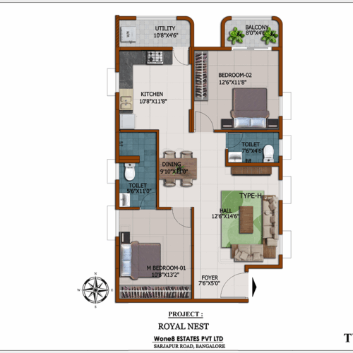 Type-H-2bhk